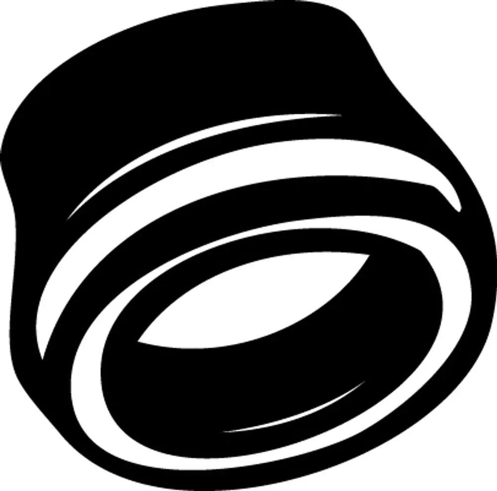 Schwarzes Strahlreglermundstück mit geschwungenen Linien. Das Design weist auf die Marke Ideal Standard hin.